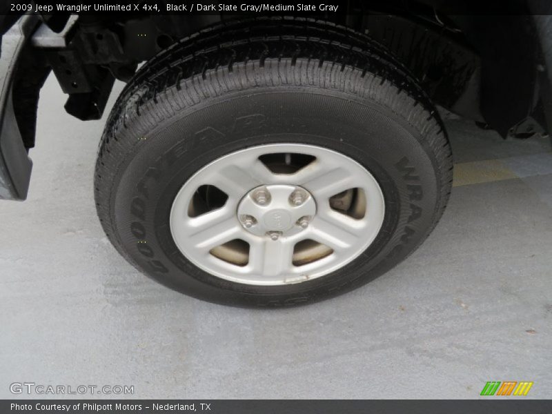 Black / Dark Slate Gray/Medium Slate Gray 2009 Jeep Wrangler Unlimited X 4x4