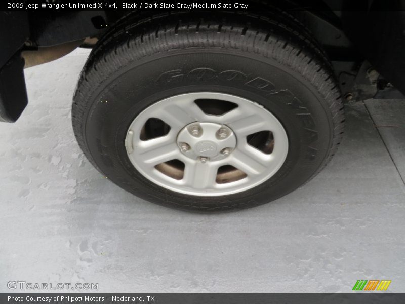 Black / Dark Slate Gray/Medium Slate Gray 2009 Jeep Wrangler Unlimited X 4x4
