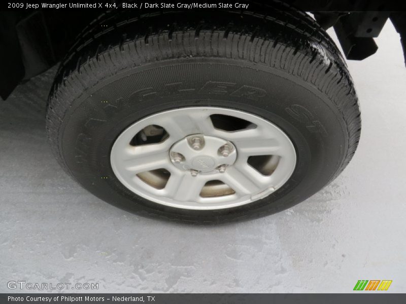 Black / Dark Slate Gray/Medium Slate Gray 2009 Jeep Wrangler Unlimited X 4x4