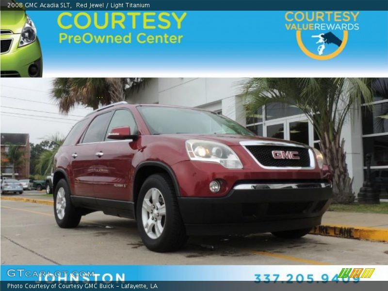 Red Jewel / Light Titanium 2008 GMC Acadia SLT