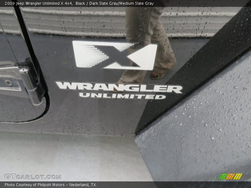Black / Dark Slate Gray/Medium Slate Gray 2009 Jeep Wrangler Unlimited X 4x4