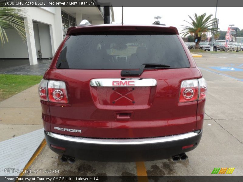 Red Jewel / Light Titanium 2008 GMC Acadia SLT