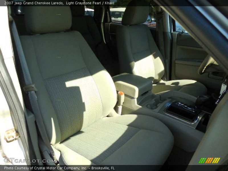 Light Graystone Pearl / Khaki 2007 Jeep Grand Cherokee Laredo