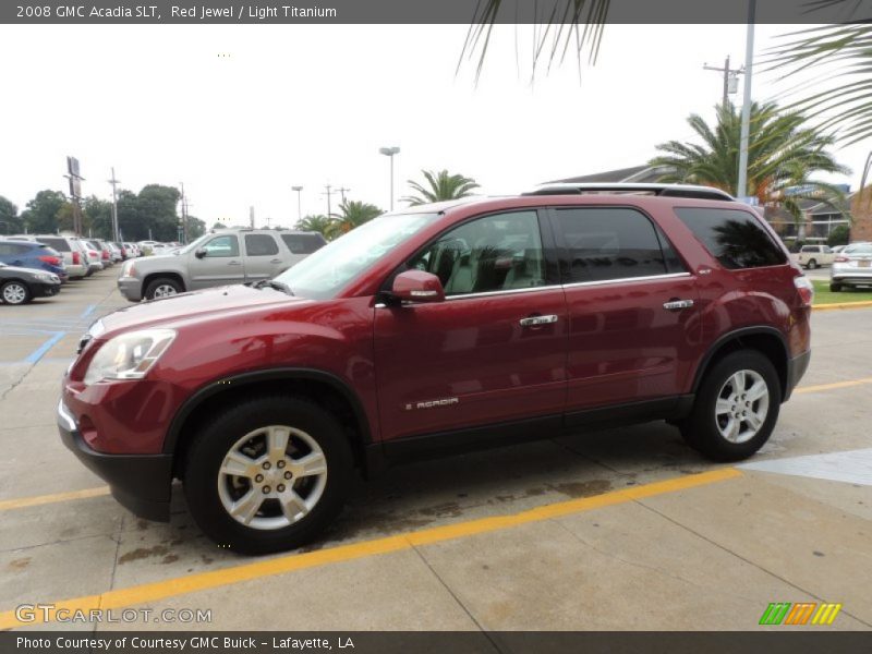 Red Jewel / Light Titanium 2008 GMC Acadia SLT
