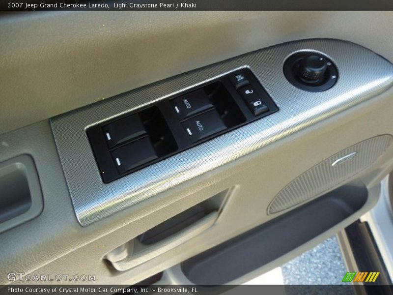 Light Graystone Pearl / Khaki 2007 Jeep Grand Cherokee Laredo