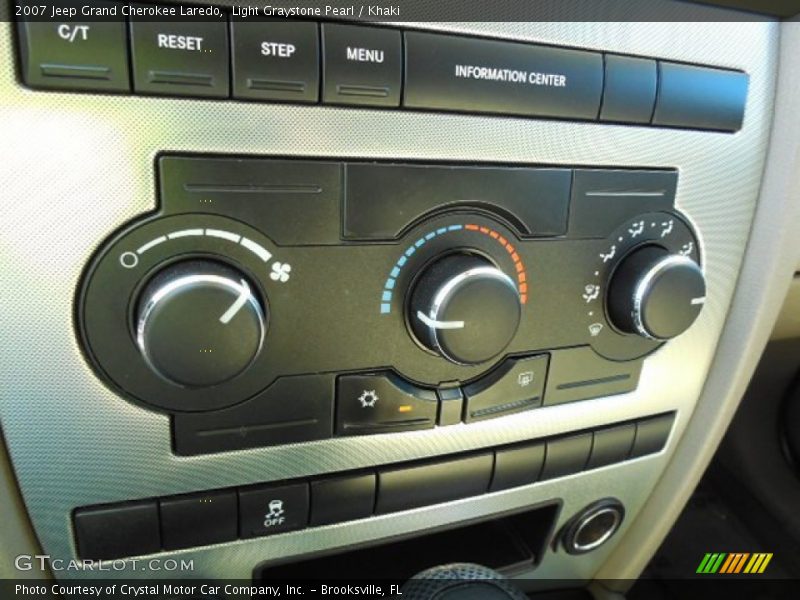 Light Graystone Pearl / Khaki 2007 Jeep Grand Cherokee Laredo