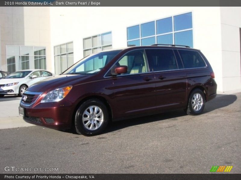 Dark Cherry Pearl / Beige 2010 Honda Odyssey EX-L