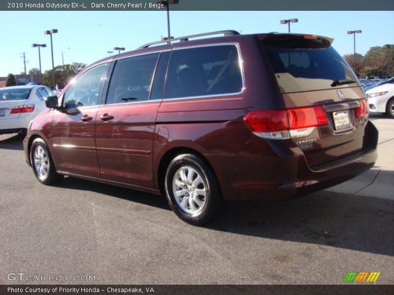 Dark Cherry Pearl / Beige 2010 Honda Odyssey EX-L