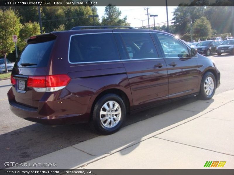 Dark Cherry Pearl / Beige 2010 Honda Odyssey EX-L