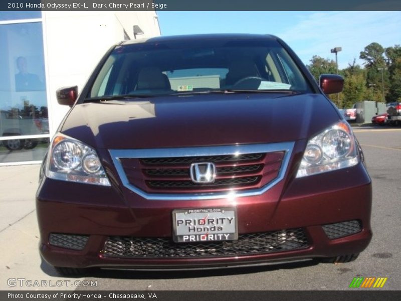 Dark Cherry Pearl / Beige 2010 Honda Odyssey EX-L