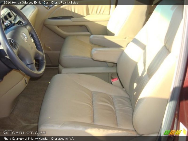 Dark Cherry Pearl / Beige 2010 Honda Odyssey EX-L