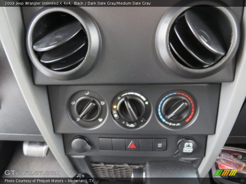 Black / Dark Slate Gray/Medium Slate Gray 2009 Jeep Wrangler Unlimited X 4x4