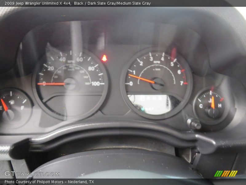 Black / Dark Slate Gray/Medium Slate Gray 2009 Jeep Wrangler Unlimited X 4x4