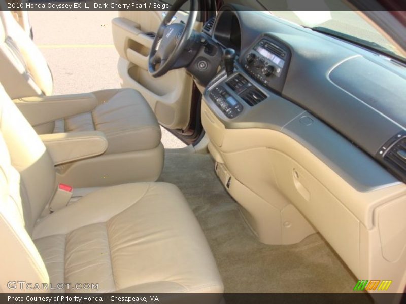 Dark Cherry Pearl / Beige 2010 Honda Odyssey EX-L