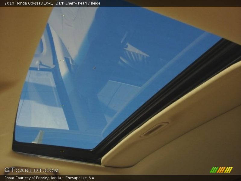 Dark Cherry Pearl / Beige 2010 Honda Odyssey EX-L