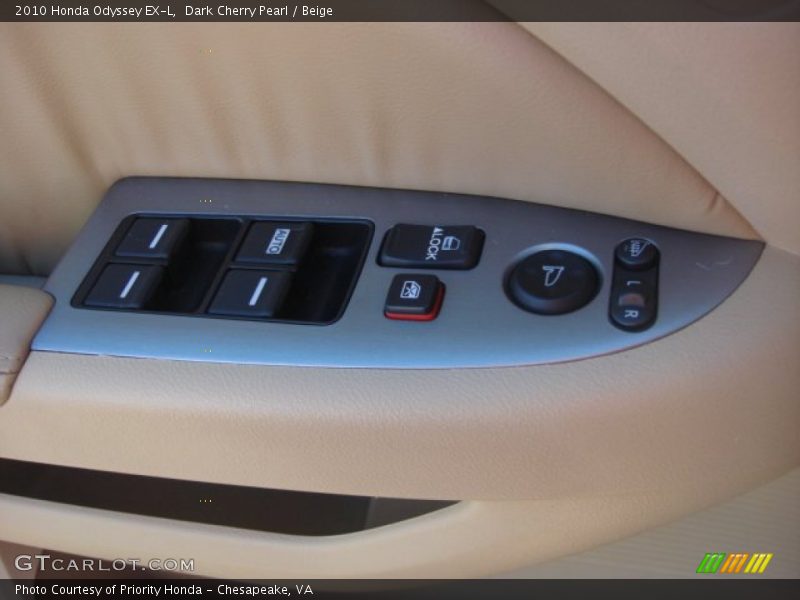 Dark Cherry Pearl / Beige 2010 Honda Odyssey EX-L