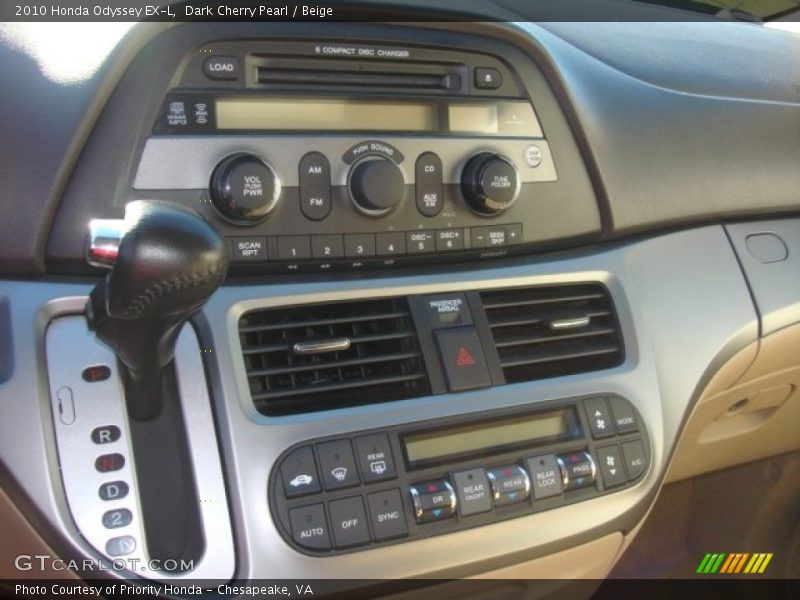 Dark Cherry Pearl / Beige 2010 Honda Odyssey EX-L