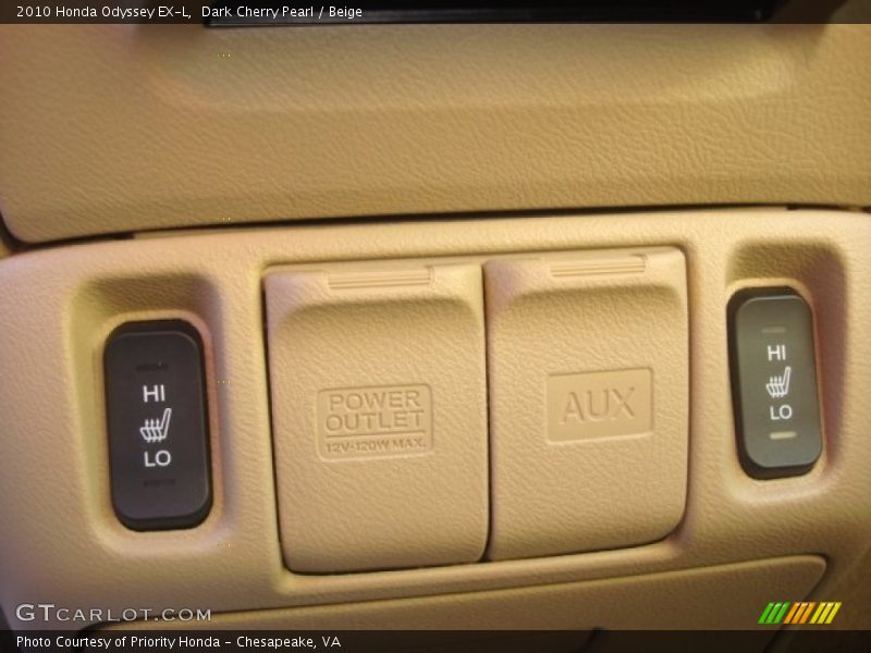 Dark Cherry Pearl / Beige 2010 Honda Odyssey EX-L