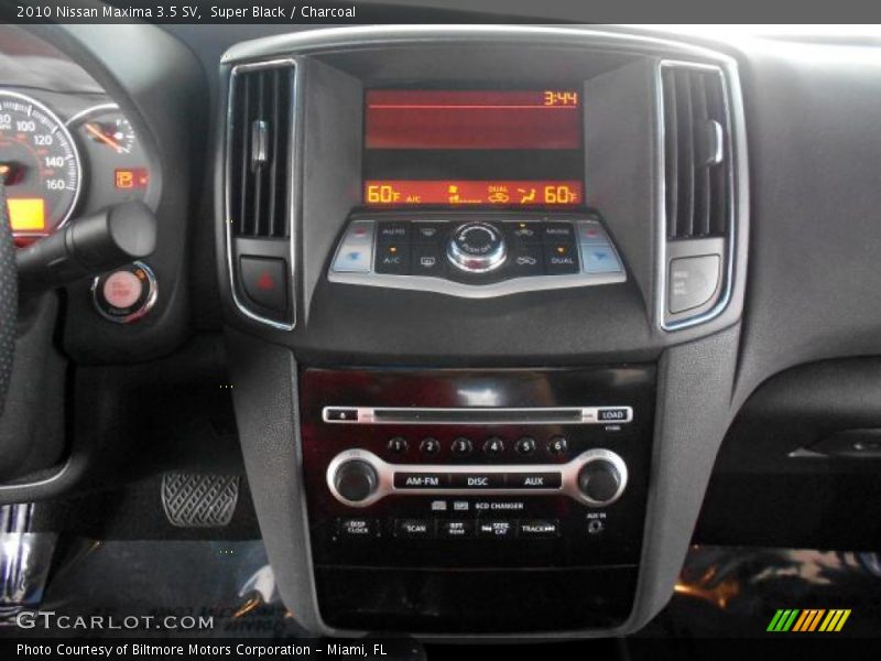 Super Black / Charcoal 2010 Nissan Maxima 3.5 SV