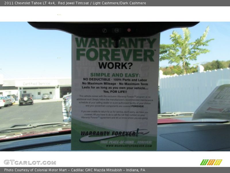 Red Jewel Tintcoat / Light Cashmere/Dark Cashmere 2011 Chevrolet Tahoe LT 4x4