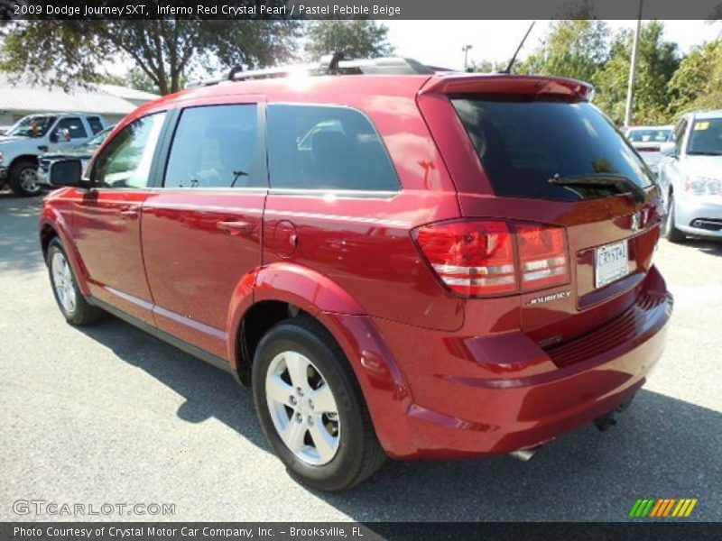Inferno Red Crystal Pearl / Pastel Pebble Beige 2009 Dodge Journey SXT