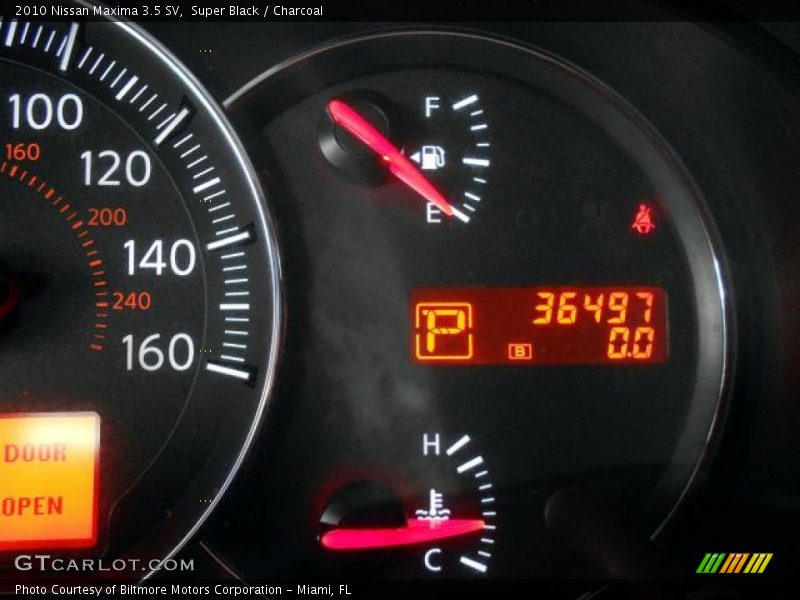 Super Black / Charcoal 2010 Nissan Maxima 3.5 SV
