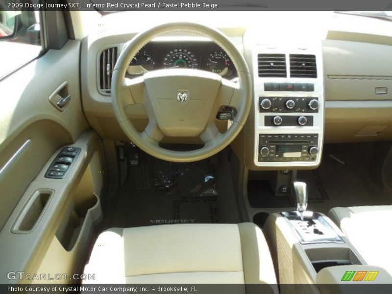 Inferno Red Crystal Pearl / Pastel Pebble Beige 2009 Dodge Journey SXT