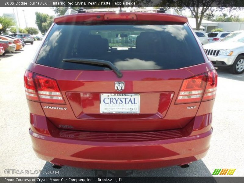 Inferno Red Crystal Pearl / Pastel Pebble Beige 2009 Dodge Journey SXT