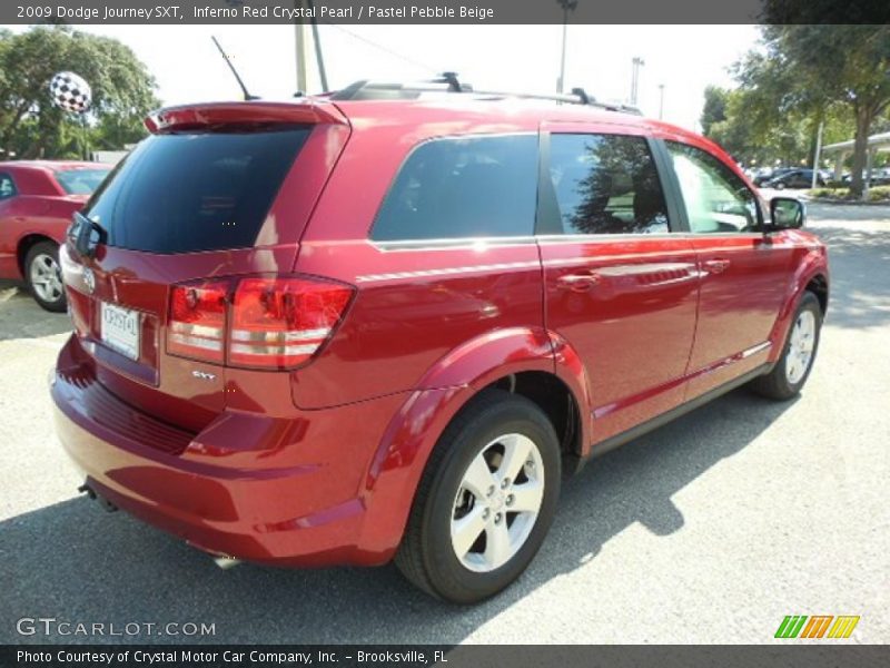 Inferno Red Crystal Pearl / Pastel Pebble Beige 2009 Dodge Journey SXT