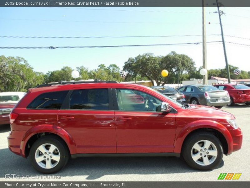 Inferno Red Crystal Pearl / Pastel Pebble Beige 2009 Dodge Journey SXT