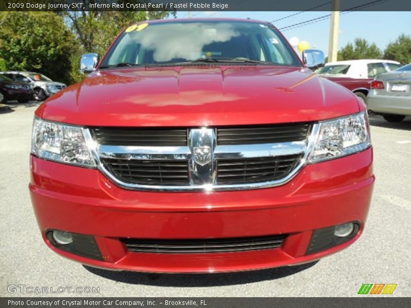 Inferno Red Crystal Pearl / Pastel Pebble Beige 2009 Dodge Journey SXT