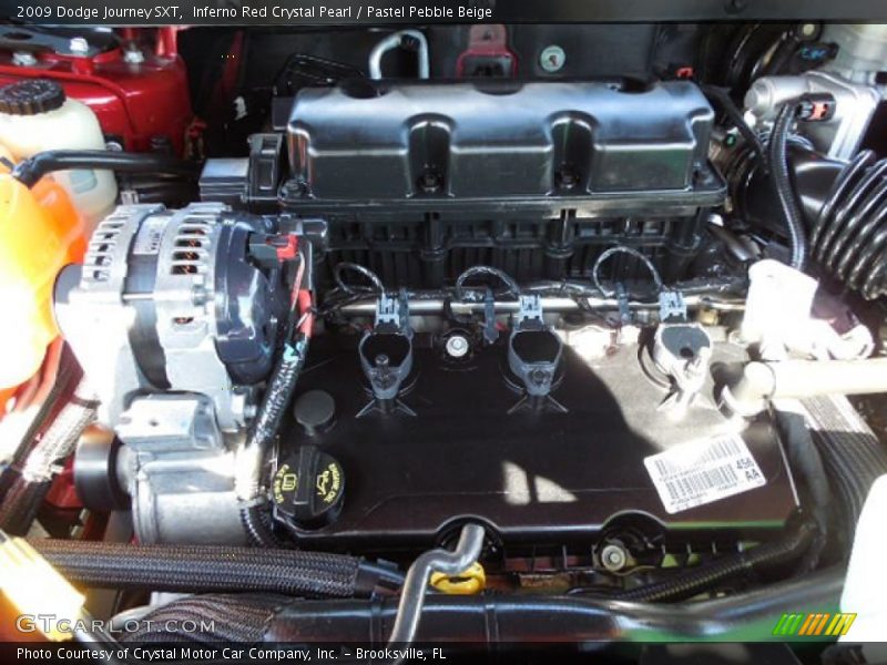 Inferno Red Crystal Pearl / Pastel Pebble Beige 2009 Dodge Journey SXT