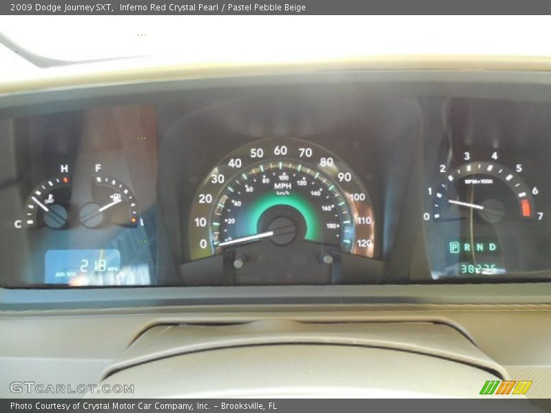 Inferno Red Crystal Pearl / Pastel Pebble Beige 2009 Dodge Journey SXT