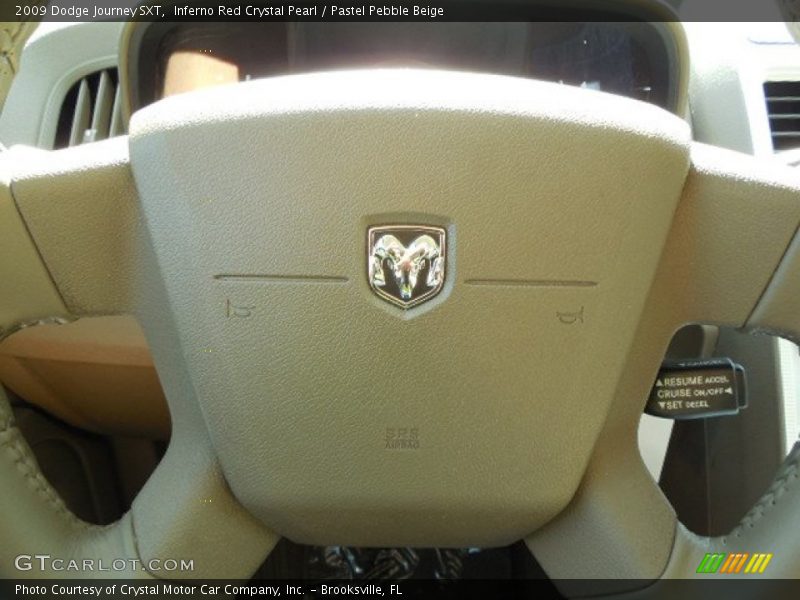 Inferno Red Crystal Pearl / Pastel Pebble Beige 2009 Dodge Journey SXT