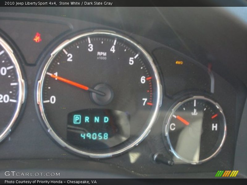 Stone White / Dark Slate Gray 2010 Jeep Liberty Sport 4x4