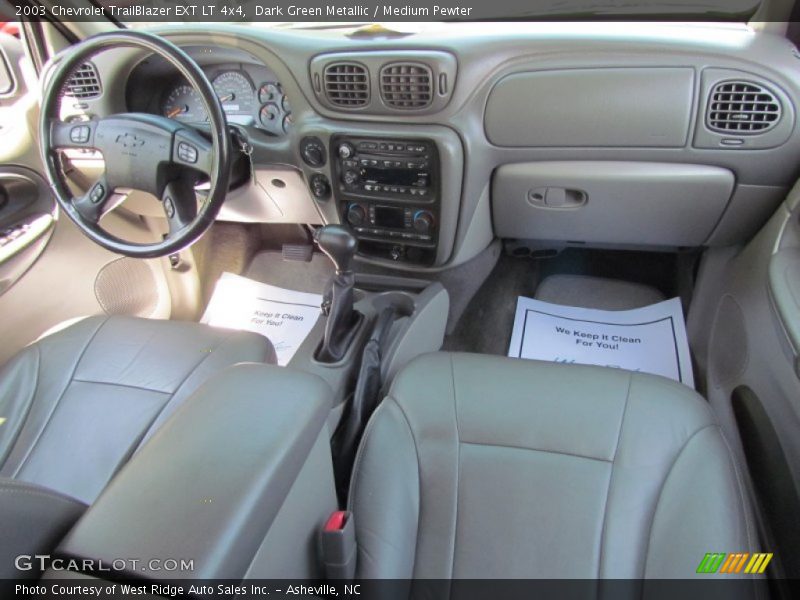 Dark Green Metallic / Medium Pewter 2003 Chevrolet TrailBlazer EXT LT 4x4