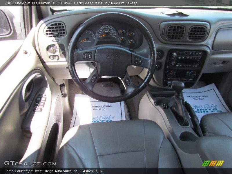 Dark Green Metallic / Medium Pewter 2003 Chevrolet TrailBlazer EXT LT 4x4