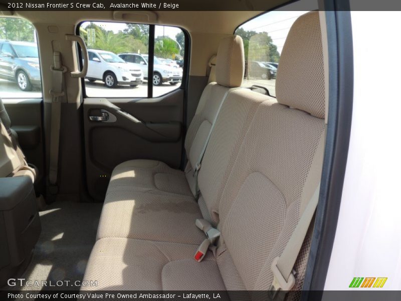 Avalanche White / Beige 2012 Nissan Frontier S Crew Cab