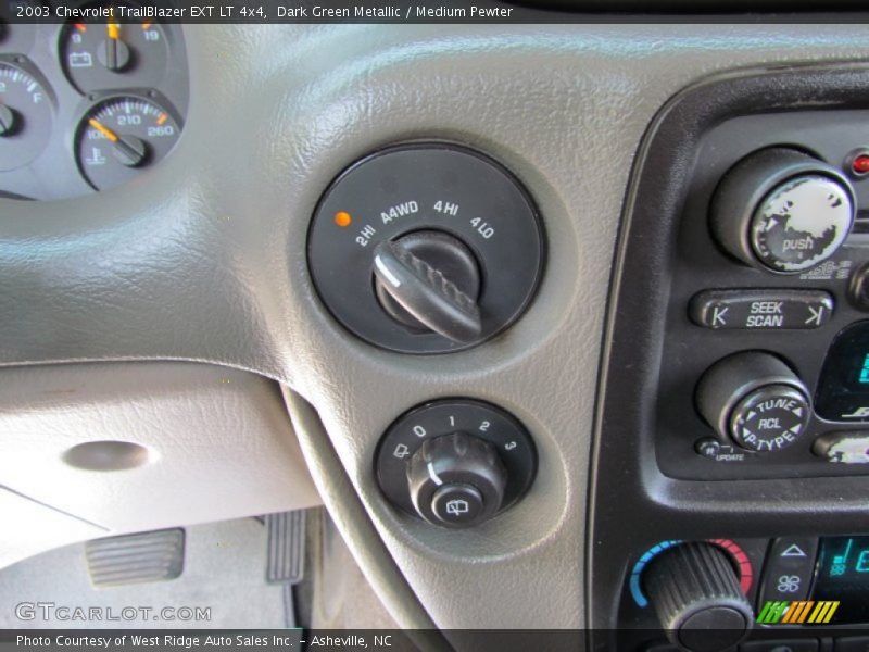 Dark Green Metallic / Medium Pewter 2003 Chevrolet TrailBlazer EXT LT 4x4