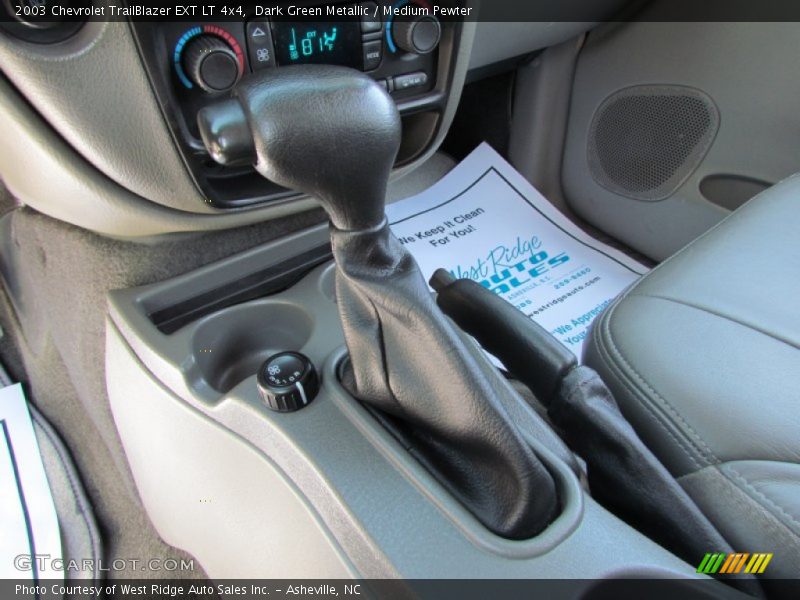 Dark Green Metallic / Medium Pewter 2003 Chevrolet TrailBlazer EXT LT 4x4