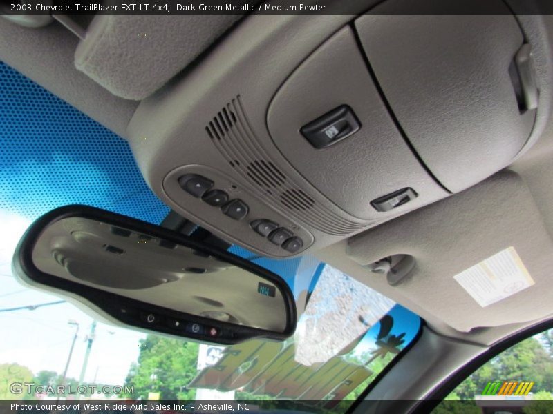 Dark Green Metallic / Medium Pewter 2003 Chevrolet TrailBlazer EXT LT 4x4
