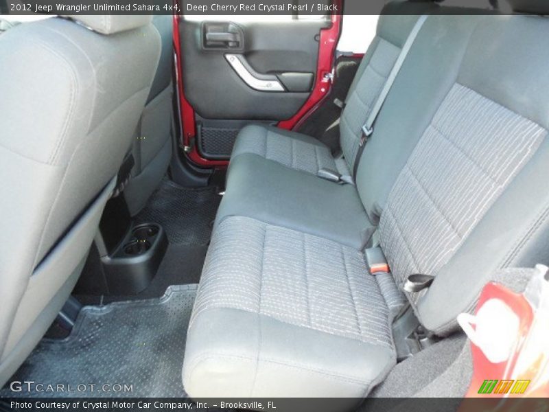 Deep Cherry Red Crystal Pearl / Black 2012 Jeep Wrangler Unlimited Sahara 4x4