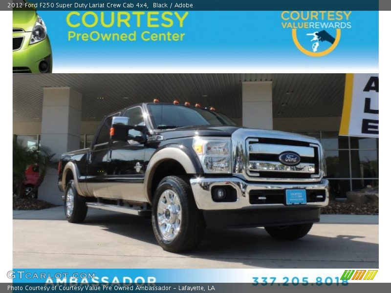 Black / Adobe 2012 Ford F250 Super Duty Lariat Crew Cab 4x4