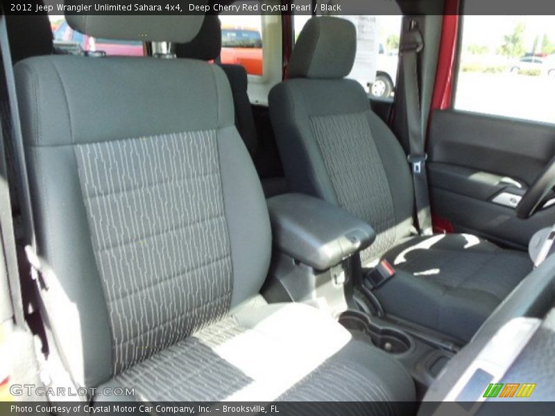 Deep Cherry Red Crystal Pearl / Black 2012 Jeep Wrangler Unlimited Sahara 4x4