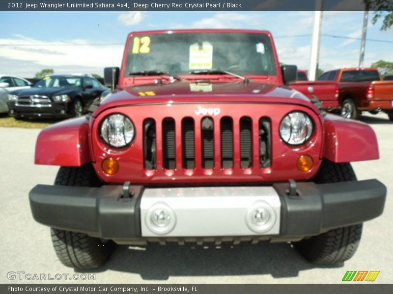 Deep Cherry Red Crystal Pearl / Black 2012 Jeep Wrangler Unlimited Sahara 4x4