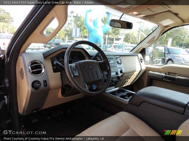 Black / Adobe 2012 Ford F250 Super Duty Lariat Crew Cab 4x4