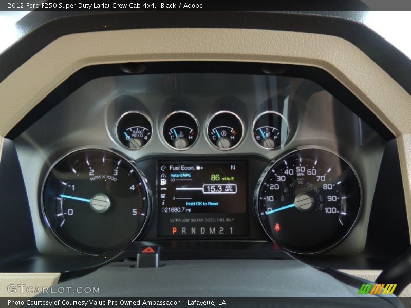Black / Adobe 2012 Ford F250 Super Duty Lariat Crew Cab 4x4
