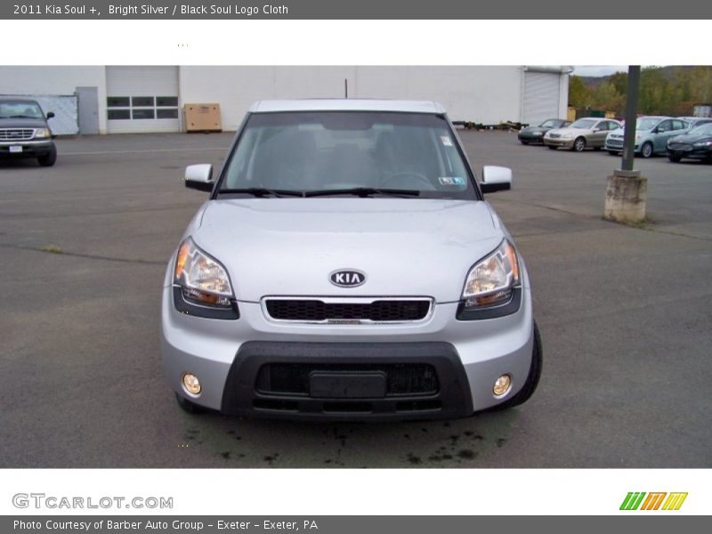 Bright Silver / Black Soul Logo Cloth 2011 Kia Soul +