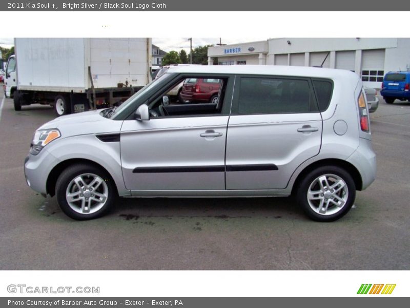 Bright Silver / Black Soul Logo Cloth 2011 Kia Soul +