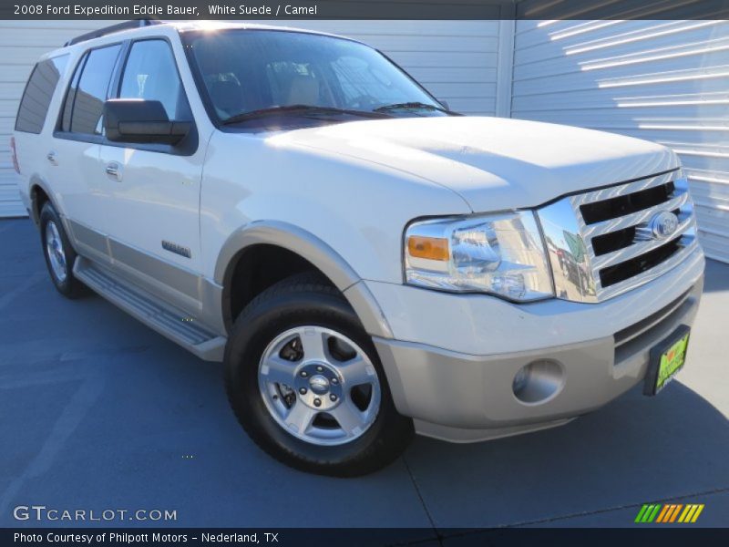 White Suede / Camel 2008 Ford Expedition Eddie Bauer